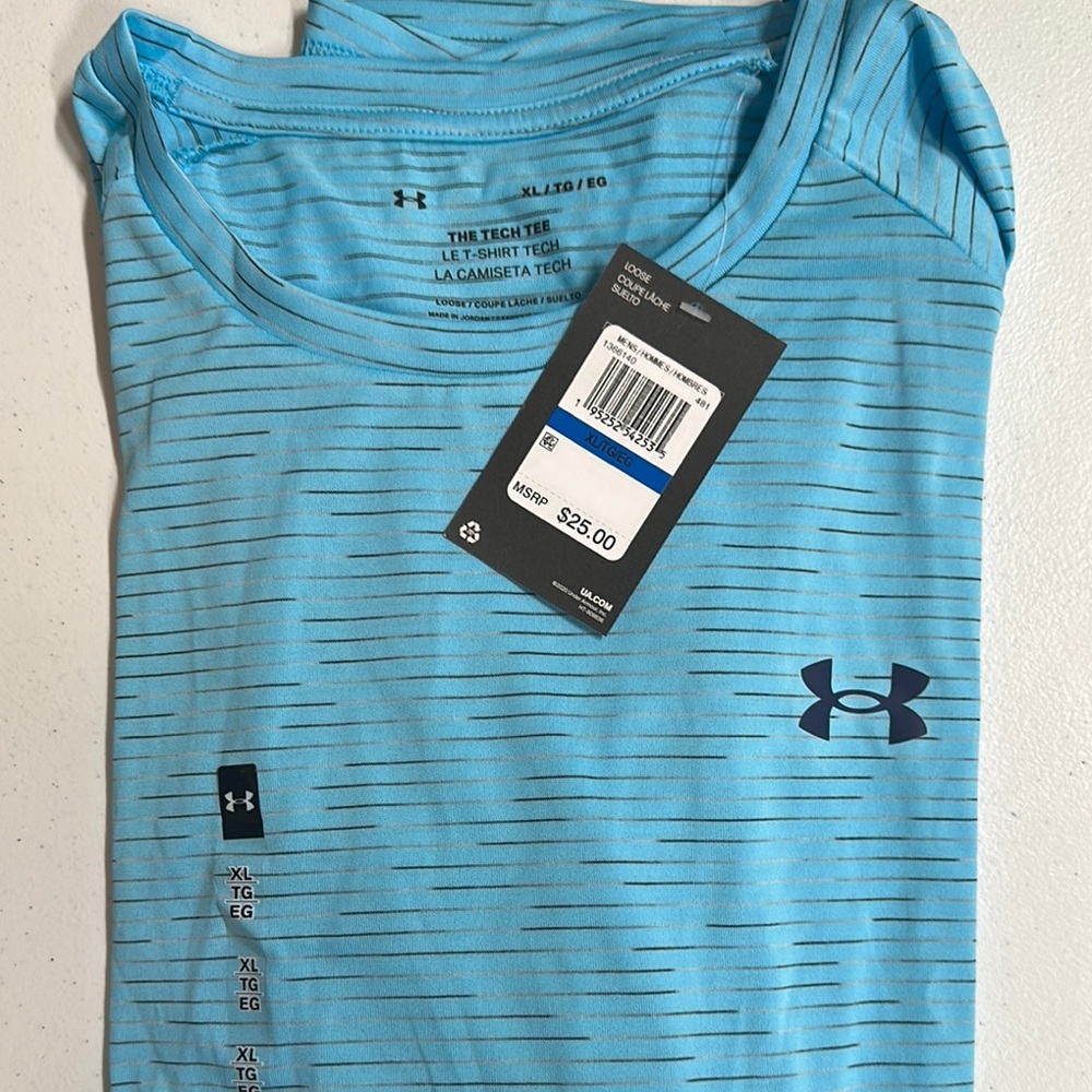 Under Armour Blue Short Sleeve Tee Moisture-Wicking